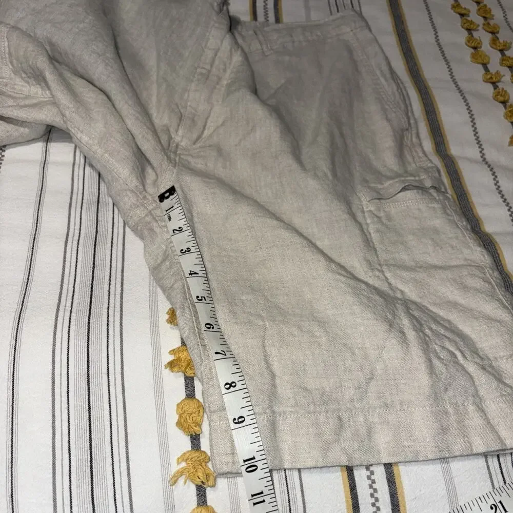 Caribbean Bermuda Shorts 100% Linen, 40 x 10, Resort Wear, Beach, EUC